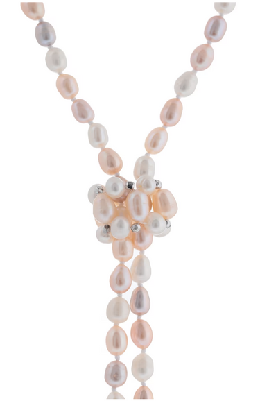 Collar de Perlas Bicolor